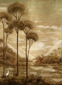 Coordonné Carta da parati panoramica Xi Hu Lake - Gold