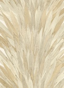 Arte International Carta da parati Abanico - Weiß/ Beige