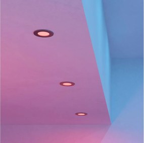 Eglo 901434 - Set 3x LED RGBW FUEVA-Z, faretti da incasso/soffitto, LED/2,8W/230V, 8,8cm, IP44, cromato