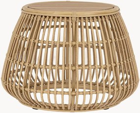 Tavolino da giardino rotondo con piano in legno di teak Adelma