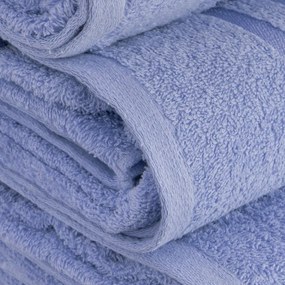 Asciugamano tipo terry blu in cotone 70x140 cm Simple – Casa Selección