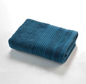 Asciugamano in spugna di cotone blu scuro 50x90 cm Tendresse - douceur d'intérieur