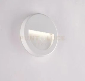 Applique led segnapassi smile bianca 3w 250lm cct 3000k / 3500k / 4...