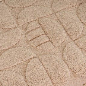 Coperta marrone chiaro in micropile 130x160 cm Mid Century – Casa Selección