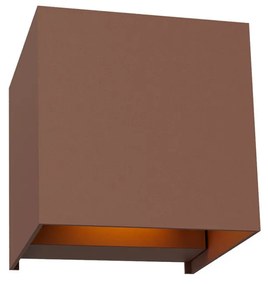 Applique LED Cubo 12W Bidirezionale Corten IP65 CCT OSRAM Chip LED