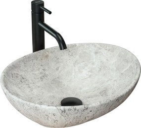 Lavabo da appoggio Rea Sofia Light Stone