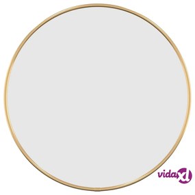 vidaXL Specchio da Parete Dorato Ø 40 cm Rotondo