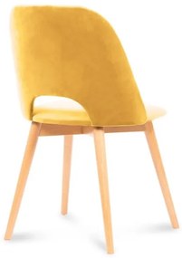 Sedia da pranzo TINO 86x48 cm giallo/faggio