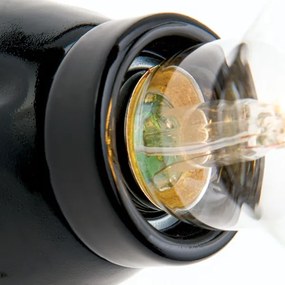 Orion - Applique FROST 1xE27/60W/230V nera