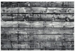 Carta da parati – Imitazione legno moderno in bianco e nero