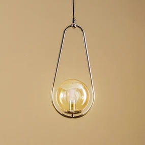 Alfa Lampada a sospensione Elpsa, argento