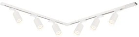 Faretto per sistema a binario PIPE 6xGU10/10W/230V, bianco