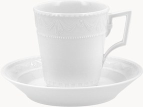 Tazza da caffè in porcellana fatta a mano Kurland con piattino