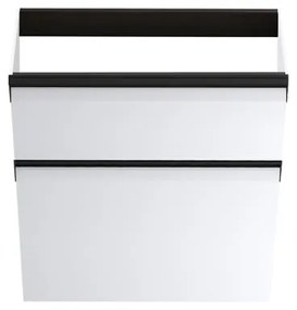 Mobile da bagno sotto lavabo Fusion bianco opaco L 59.5 x H 60 x P 45.5 cm 2 cassetti, lavabo non incluso