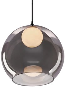 Lampadario a sospensione su cavo BRIN 1xG9/15W/230V nero fumé