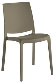 Sedia da giardino London Matt NEW GARDEN, 4 pezzi, polipropilene tortora