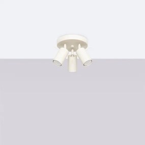 Sollux SL.1497 - Faretto RING 3xGU10/10W/230V color crema