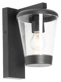 Applique da parete moderna nera IP44 - Joren