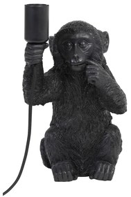 Lampada da tavolo nera (altezza 34 cm) Monkey - Light & Living