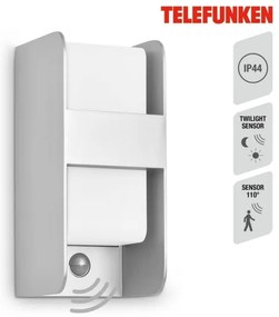 Telefunken 321104TF-Applique da esterno con sensore 1xE27/12W/230V IP44 bianco