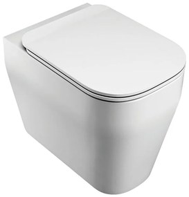 Vaso WC filomuro OLYMPIA CERAMICA tutto evo senza brida, sedile escluso P 53 x L 36 x H 42.5 cm bianco