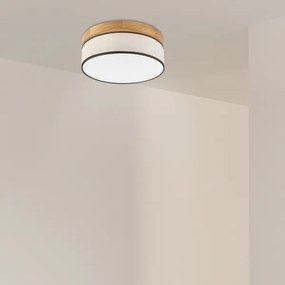 Brilagi - Plafoniera LED da soffitto BELLADONNA LED/20W/230V Ø 30 cm crema/rovere