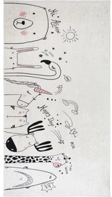 Tappeto per bambini avorio lavabile 100x160 cm Animal Kingdom – Vitaus
