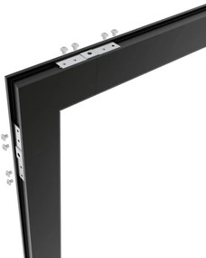 Connettore "L" Verticale per Binario Magnetico a Superficie - Nero