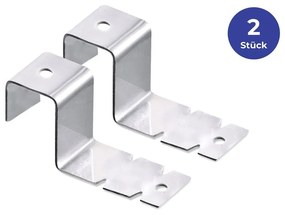 Ganci in acciaio inox in set da 2 - Maximex