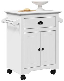 Carrello Da Cucina Bodo Bianco 72x45x80 Cm /