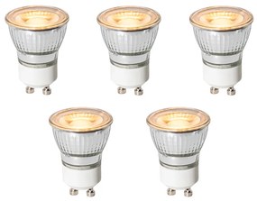Set di 5 Lampadine LED GU10 Dimmerabili 35mm 4W 200LM 2200K