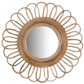 Specchio da parete rotondo in Bambù (Ø49 cm) Thail Bambù - Sklum