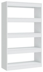 Libreria/divisorio bianco 80x30x135 cm in truciolato