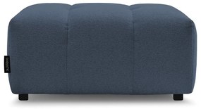 Poggiapiedi blu con rivestimento in ciniglia Roxelane – Bobochic Paris