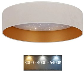 Brilagi - Plafoniera LED VELVET STAR LED/24W/230V d. 40 cm  cremoso/oro