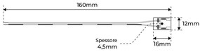 Connettore iniziale per strisce LED COB Monocolore da 10mm - CF 2PZ