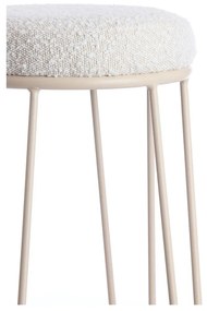 Sedia da bar color crema in imbottito (altezza della seduta 73 cm) Alice – Light &amp; Living