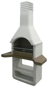 Barbecue fisso in cemento a carbonella SAROM FUOCO Antilles L 125 x H 221 x P 64 cm