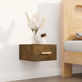 Comodino A Muro Rovere Fumo 35x35x20 Cm /