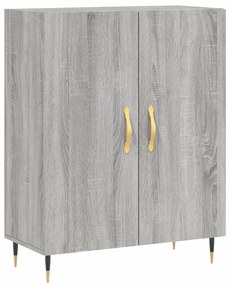 Credenza grigio sonoma 69,5x34x90 cm in legno multistrato