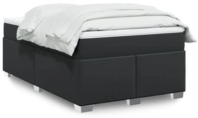 Giroletto A Molle Con Materasso Nero 120x190 Cm İn Similpelle /
