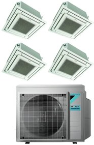 Daikin - Climatizzatore Condizionatore Bluevolution Inverter Quadri Split a Cassetta ffa-a 9+9+12+12 con 4MXM80N R-32 Wi-Fi Optional Con Griglia