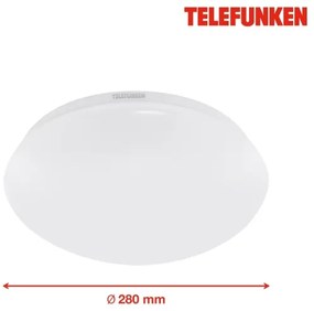 Telefunken 601206TF - Plafoniera LED da bagno LED/15W/230V diametro 28 cm