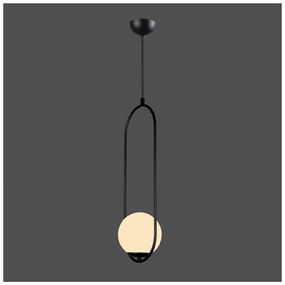 Apparecchio a sospensione nero , altezza 146 cm Arch - Squid Lighting