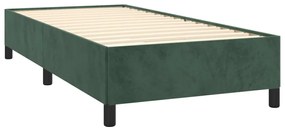 Giroletto Verde Scuro 90x200 cm in Velluto