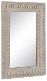 Specchio da parete Bianco Naturale Cristallo Legno di mango Legno MDF Verticale 71,1 x 5,1 x 101,6 cm