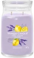 Lemon Lavender, candela in giara grande Yankee Candle