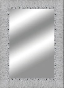 Specchio VELA rettangolare in legno argento 89 x 69 cm