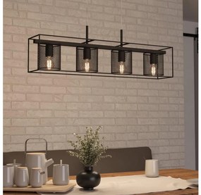 Eglo 43773 - Lampadario a sospensione con filo CATTERICK 4xE27/40W/230V