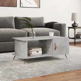 Tavolino Da Salotto Grigio Cemento 90x50x40cm Legno Multistrato /